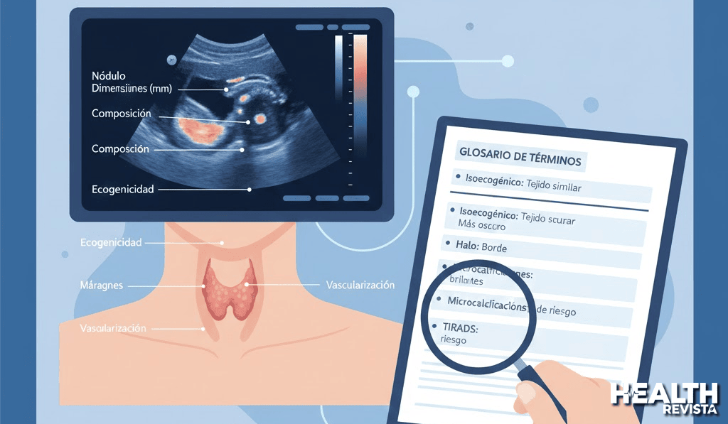 Cómo leer un informe de ecografía tiroidea: guía práctica de términos médicos