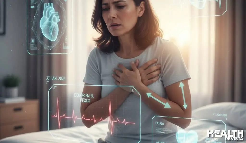 Los síntomas de infarto en mujeres no siempre incluyen el clásico dolor de pecho. Aprende a identificar las señales silenciosas como la fatiga extrema, el dolor de mandíbula y las náuseas que podrían salvar tu vida.